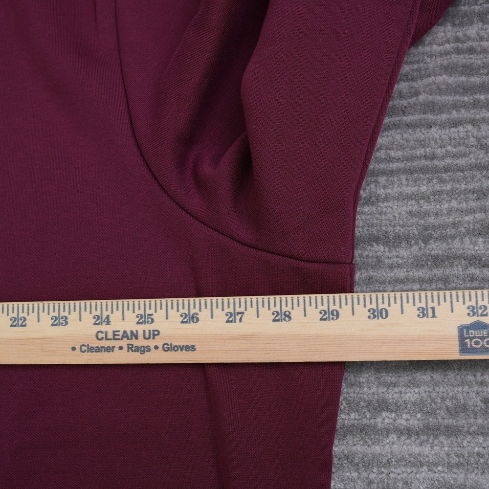 Puma ESS Elevated Logo Crew Sweatshirt Mens 3XLT Ruby Shimmer Burgundy New - Picture 4 of 11